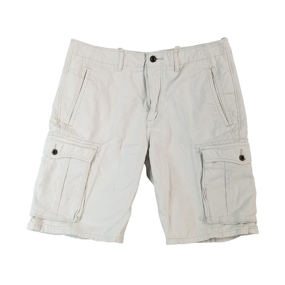 Levi's cargo shorts men's 33x11 white cotton heavy Street skate urban outdoor